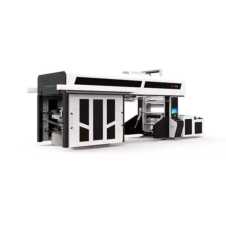 4-8 farieb Flexografická Ci Plastová Flexotlačový stroj