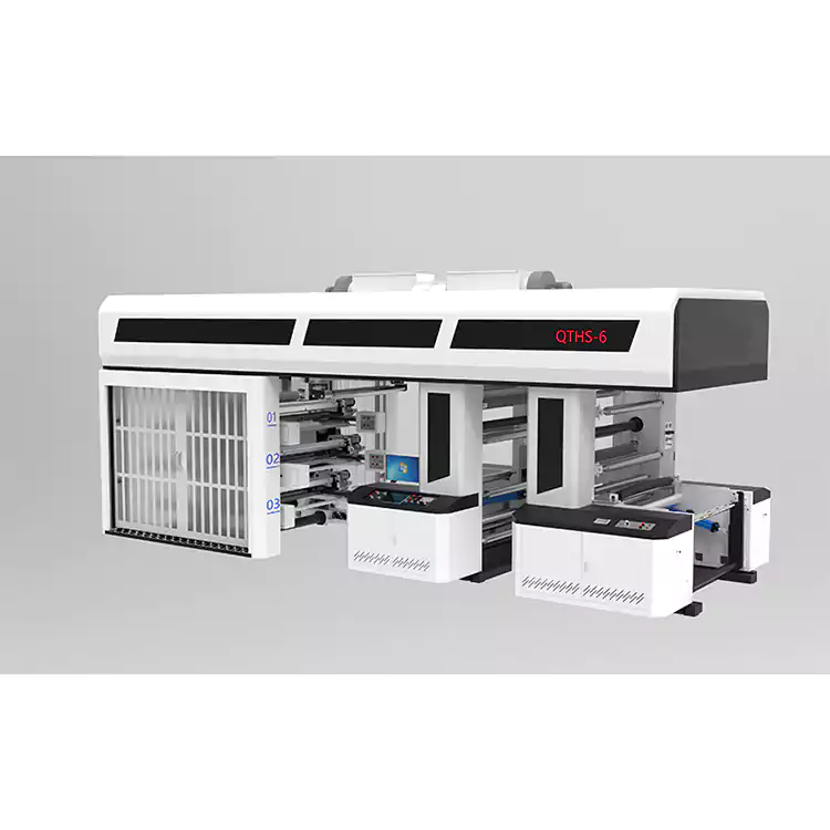 6 farieb Servopohon Typ ozubeného kolesa Centrálny bubon Flexotlačiarenský typ objímky