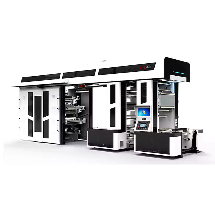 8-farebné flexotlačové lisy prispôsobené na tlač nákupných tašiek