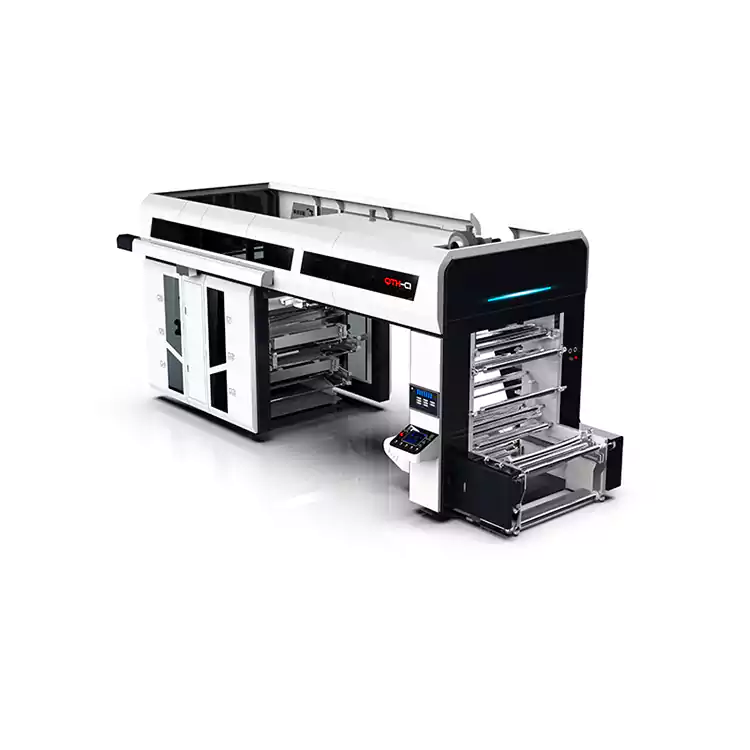 Stredový bubon flexografický 6-farebný plastový flexotlačový stroj