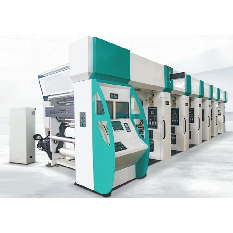 Počítačový automatický rotačný hĺbkotlačový stroj s tromi vektormi