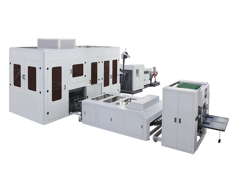 Ultrazvukový netkaný stroj na výrobu tašiek typu D-Cut a krabicového typu